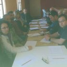 Representantes de las asociaciones reunidos en Alcuetas. DL