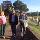 Antonio Silván (centro), con Mar González y Adolfo Canedo.