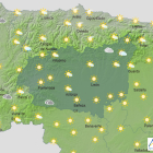 Estado del cielo en León según la previsión de la Agencia Estatal de Meteorología. AEMET