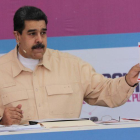 Nicolas Maduro, durante el acto en el que ha anunciado la creación del petro.