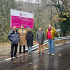 Autoridades participantes en el acto de recepción de la obra. DL