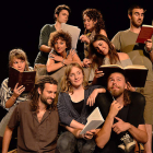 Los integrantes de la compañía Escena Erasmus, de la Universidad de Valencia.