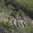 Vista panorámica del viejo poblado minero de la Peña do Seo, en el término municipal de Corullón.