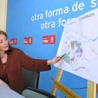 Charo Velasco presentó ayer las propuestas del PSOE en materia de planificación urbanística
