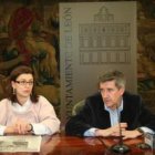 Susana Travesí, concejala de Turismo, y Francisco Fernández, alcalde de León, evaluaron el resultado
