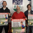 La empresa Turydepor, Julio Tolón y Omar Sarabia en la presentación. DL