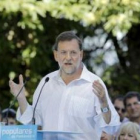 Mariano Rajoy abrió ayer el curso político de su partido en la localidad gallega de Soutomaior.