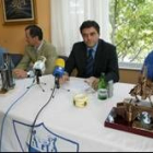 Los responsables del Club de Tenis, ayer en la presentación del Torneo