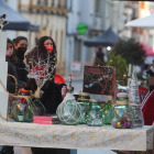 Aspecto que ofrecía estos días el mercadillo de ambientación navideña en