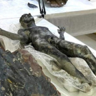 Detalle de algunas esculturas recuperadas. EFE/ITALIAN