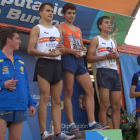 Raúl Celada, en lo más alto del podio en categoría juvenil.
