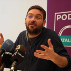 El secretario general de Podem, Albano-Dante Fachin, el 13 de febrero