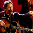 El cantante Bruce Sprinsteen en uno de sus últimos conciertos en España.
