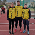 Inés Venero, a la izquierda, con sus compañeros de equipo. DL