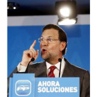 Rajoy viajó a Pamplona para clausurar la intermunicipal del PP