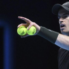 Andy Murray, durante su partido con Wawrinka.