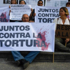 Protestas en contra de la tortura de los presos políticos en Venezuela.