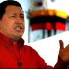 Hugo Chávez arenga a las masas en Caracas