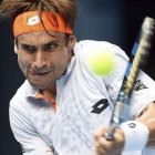 El tenista español David Ferrer, durante su partido de cuartos ante Murray.
