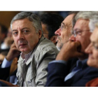 José Blanco, durante la clausura de la conferencia política del PSOE, el domingo, en Madrid.