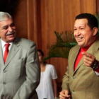 Miguel Jorge y Hugo Chávez, durante un encuentro.