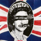 Cartel publicitario del sencillo ‘God save the Queen’, del grupo Sex Pistols. ACADEMIA DE FRANCIA