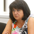 Ana María López, en un acto oficial en la delegación.