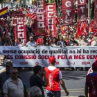 Manifestación del Primero de Mayo en Valencia.