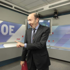 El secretario general del PSOE, Pérez Rubalcaba, removió los cimientos de su partido.