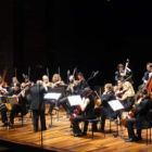 La Orquesta de Cámara Ibérica, durante la grabación.