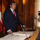 Emilio Orejas juró su cargo como presidente de la Diputación el 14 de noviembre.