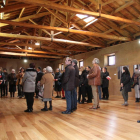 Imagen del público asistente ayer a la inauguración de la muestra ‘No lugares, no personas’