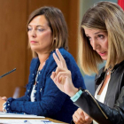 Milagros Marcos comparece junto a Alicia García. R. GARCÍA
