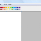 Aspecto del programa Paint, de Microsoft