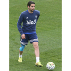 Andy confía en que la Deportiva saque adelante su partido para no depender de terceros. L. DE LA MATA