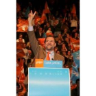 Rajoy se dirige al Auditorio tras el mitin del pasado viernes en León