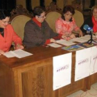 Paz Andrés, Mercedes González, Victorina Alonso y Piedad Fernández, del área de Servicios Sociales