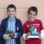 Javier Herrera (a la izquierda) posa tras un torneo con Jaime Santos, campeón el año pasado