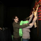 La imagen muestra un detalle de ayer en la exposición multisensorial