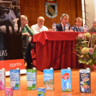 Jornada sobre vacuno de leche organizada ayer por Lactiber en Valencia de don Juan. MEDINA