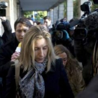 La madre de Marta del Castillo a su llegada a los juzgados.