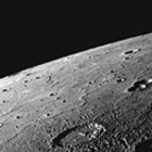 Imagen del horizonte norte del planeta Mercurio tomada por la sonda Messenger.