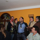 El minero antes de ser desalojado