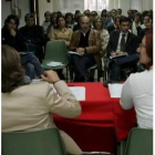 Un momento de la conferencia sobre violencia de género en en el PSOE