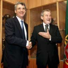 Los presidentes de las federaciones portuguesa y española de fútbol.