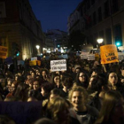 Marcha contra la violencia machista, en Madrid.