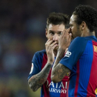 Messi y Neymar, durante el partido del pasado domingo ante el Eibar