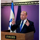 Naftali Bennett ayer en la ‘Knesset’. MENAHEM KAHANA