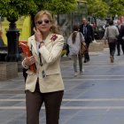 La infanta Cristina a la salida de su trabajo, en una imagen de archivo.