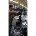 Reciclaje de electrodomésticos en la planta leonesa de Reciclalia.